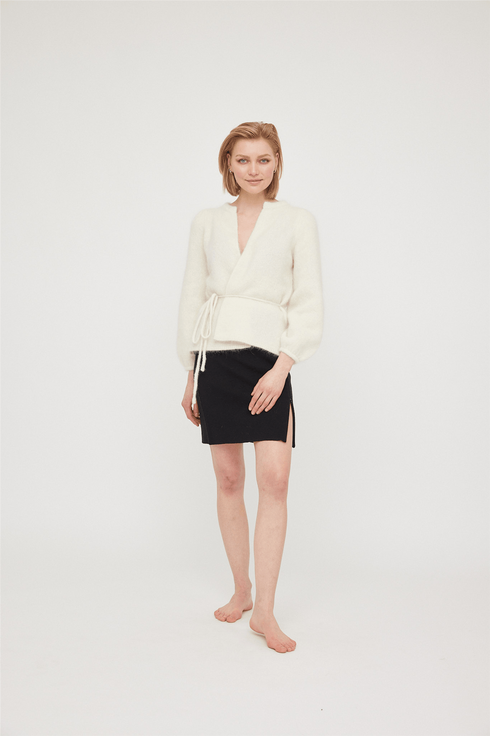 Ella & il Genser & Cardigan Fredrikke Chunky Cardigan White