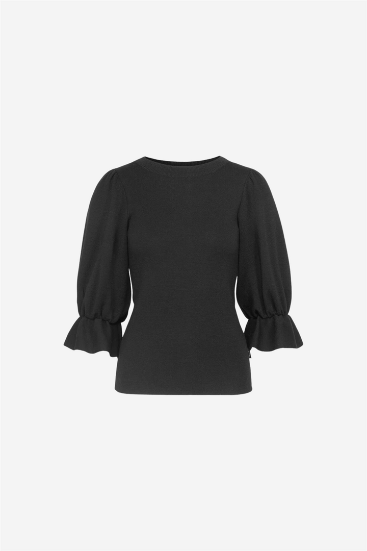 Ella & il Genser & Cardigan Jina Merino Sweater Black