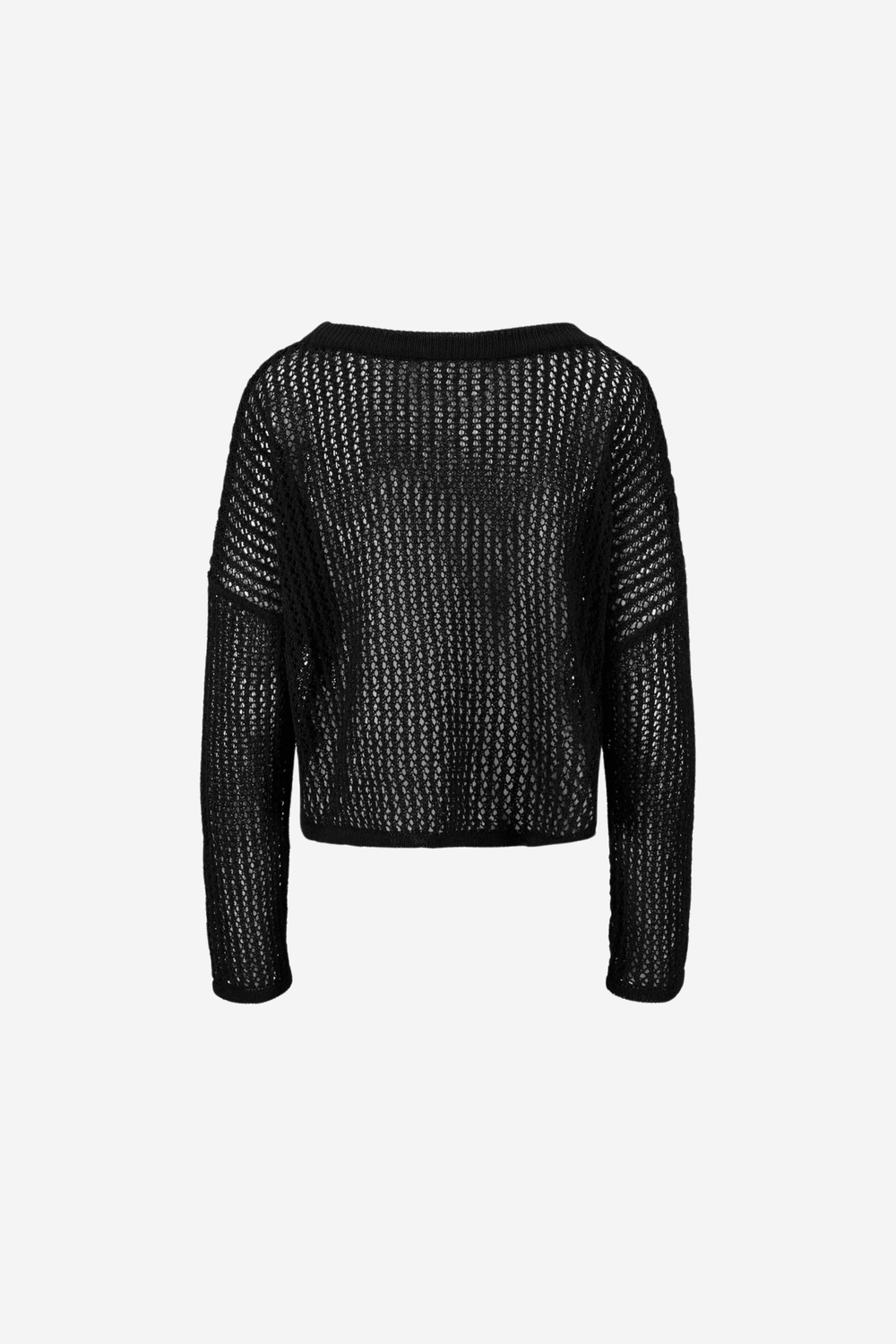 ella&il Genser & Cardigan Luma Crochet Sweater Black