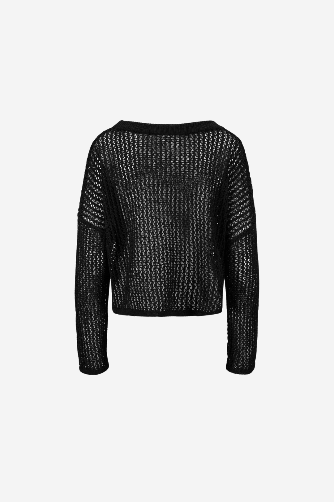 ella&il Genser & Cardigan Luma Crochet Sweater Black
