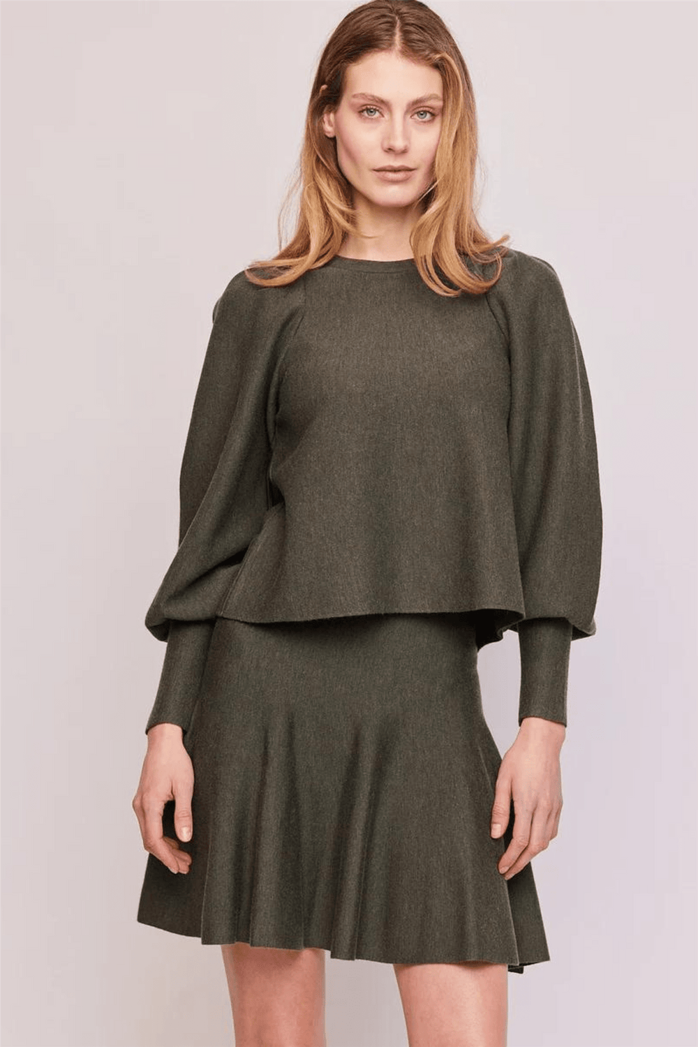 Ella & il Skjørt Triny Merino Skirt Grey Melange