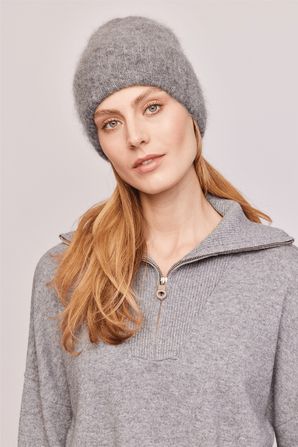 Ella & il Tilbehør Silje Chunky Hat Grey Melange