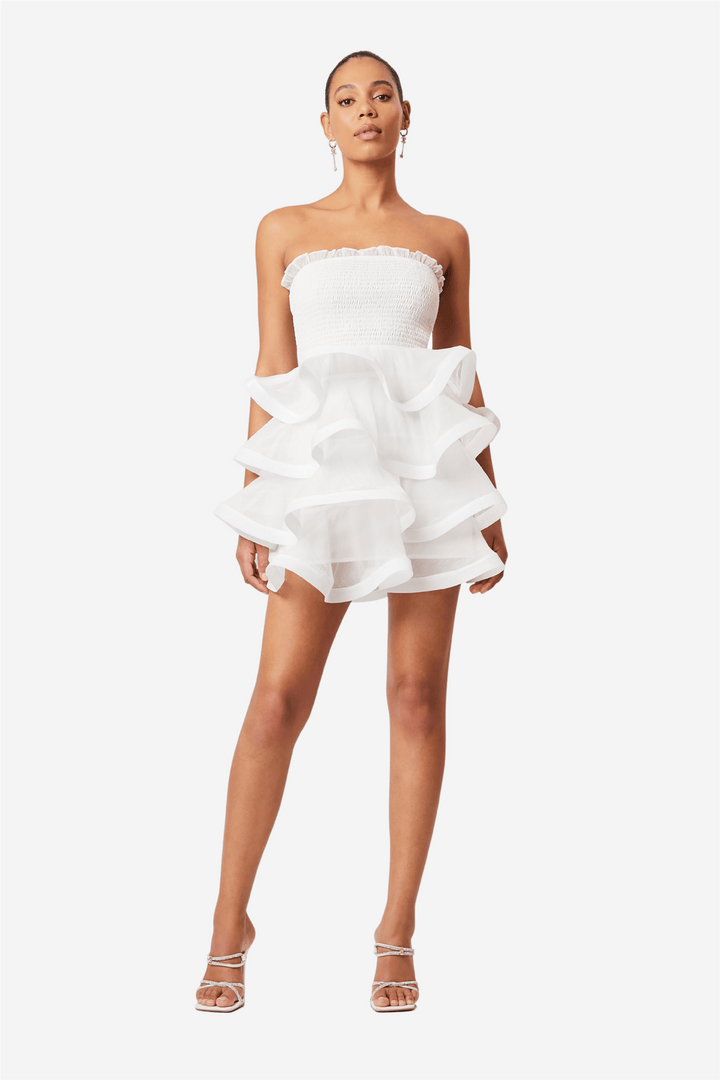 Elliatt Kjoler & jumpsuits LOUISE STRAPLESS MINI DRESS WHITE