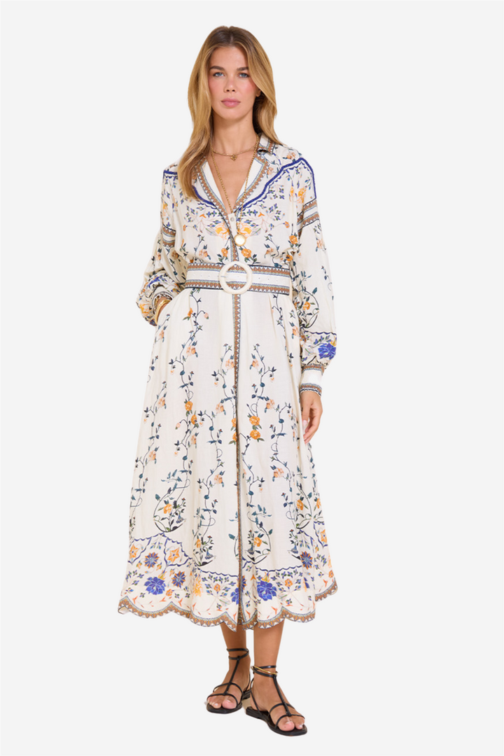 Flora Danica Long Dress Vanilla