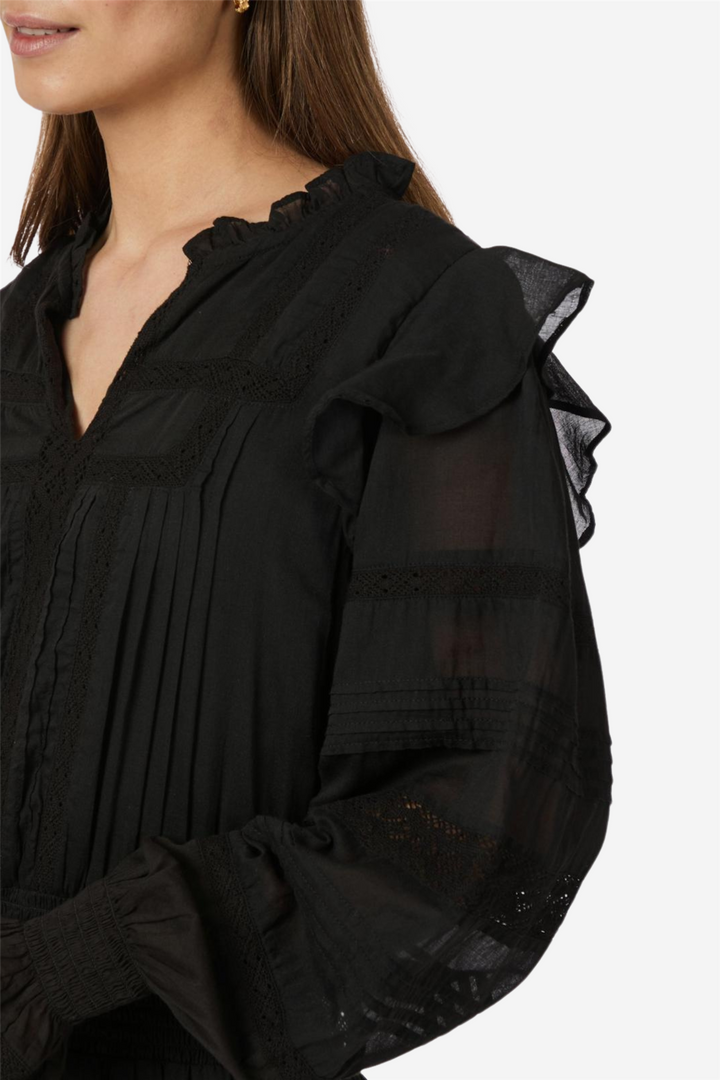 Aran s voile dress black