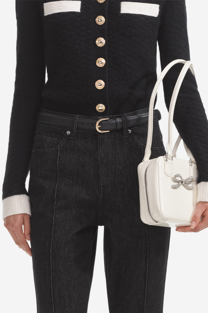 Black Denim Kickflare Jeans