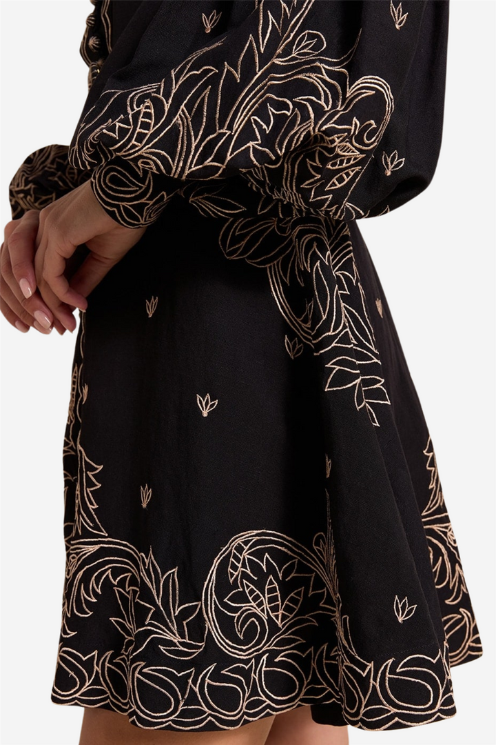 Berite Short Dress Onyx Black
