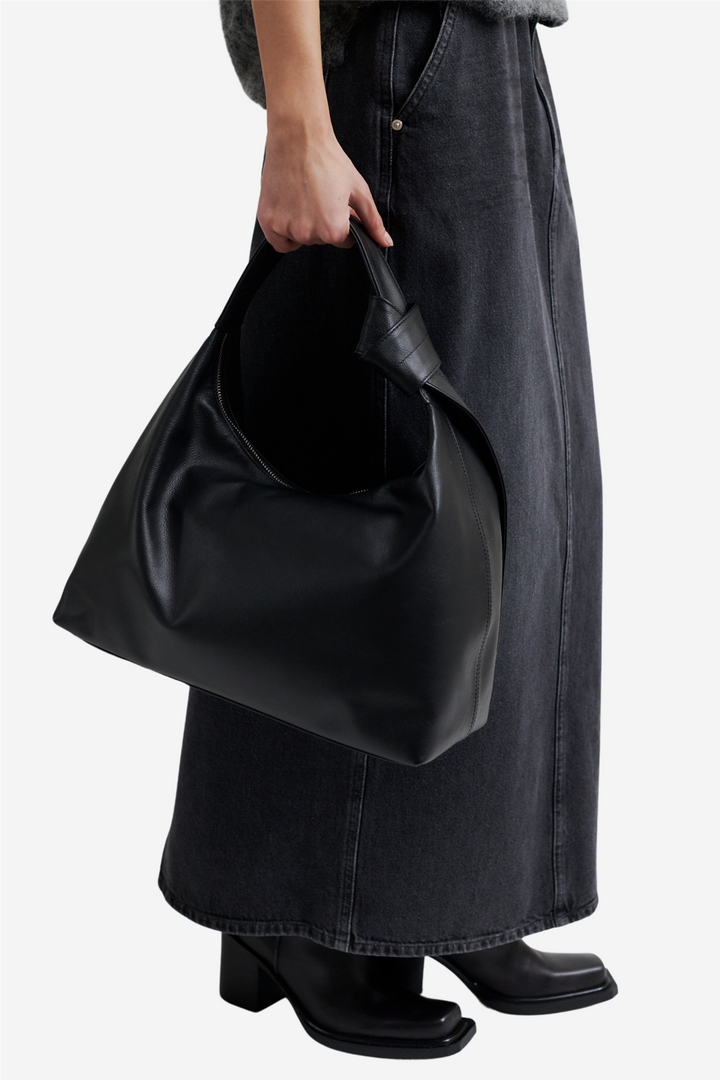Soba leather bag black