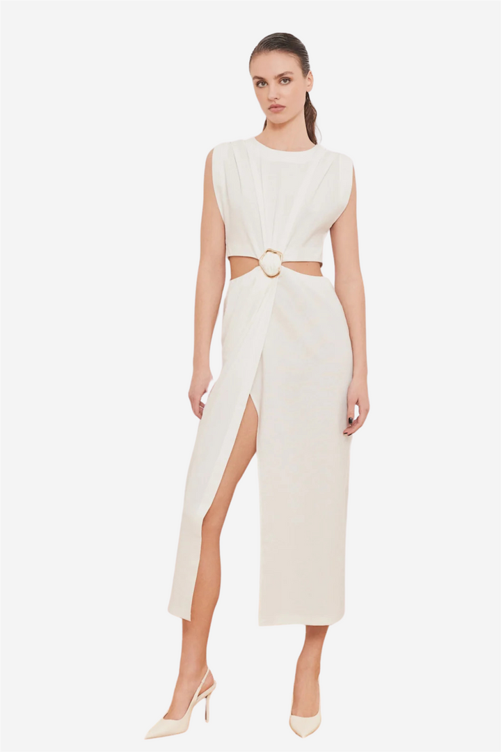 Riviera Dress Off-White