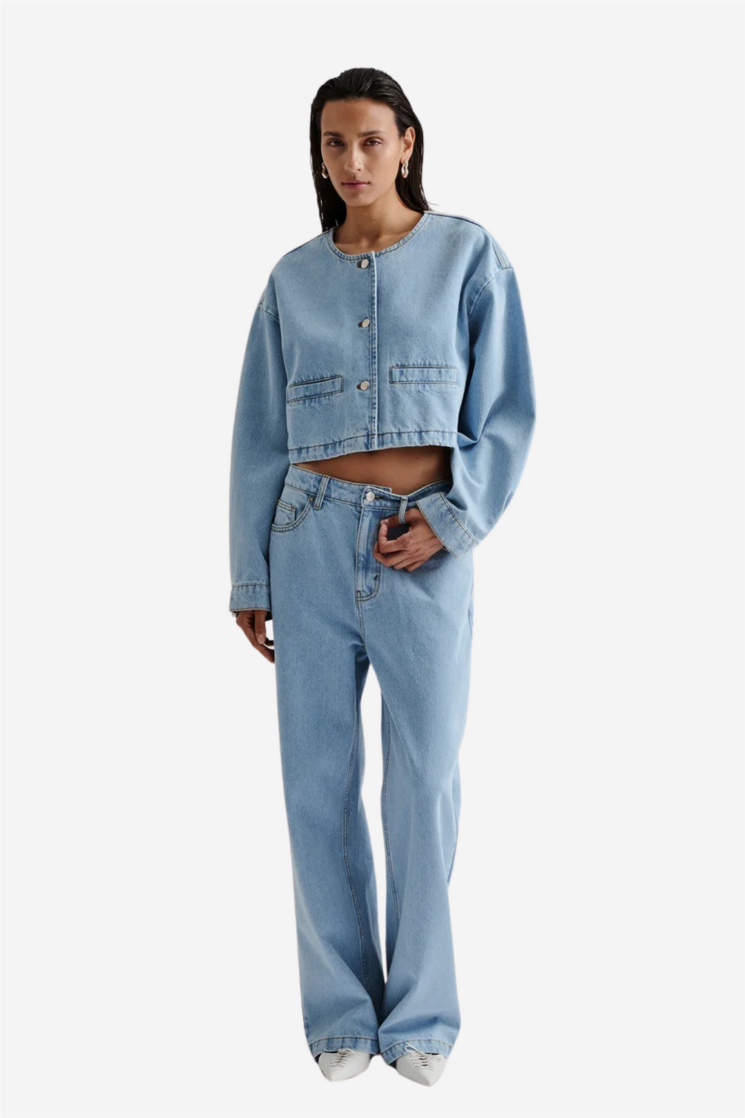 Elowen Cropped Denim Jacket