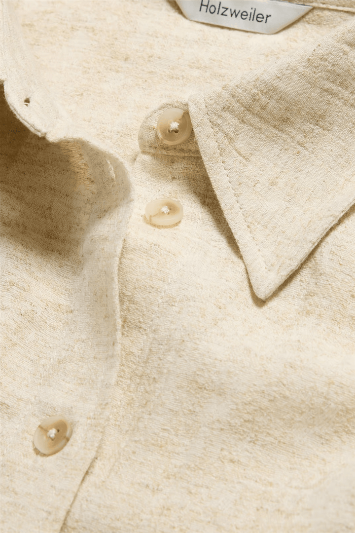 Holzweiler Bluser & Skjorter Dais Linen Mix Shirt Sand