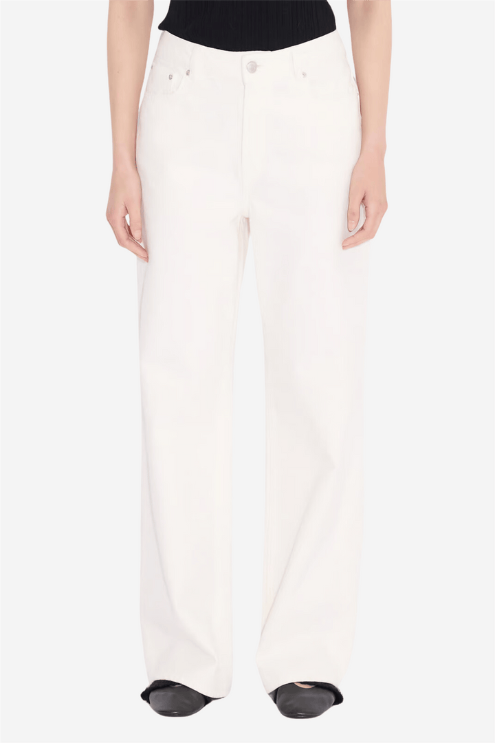 Holzweiler Bukser & jeans W Wide Jeans Ecru