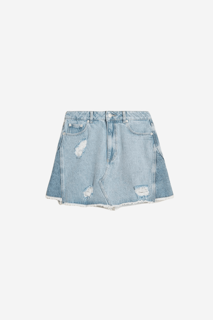 Holzweiler Skjørt Louisa Short Denim Skirt Lt. Blue Mix