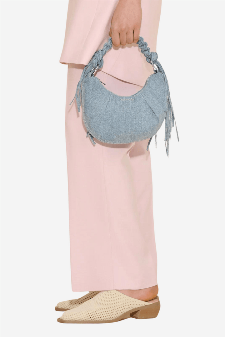 Holzweiler Vesker Cocoon Denim Micro Bag Lt. Blue Mix