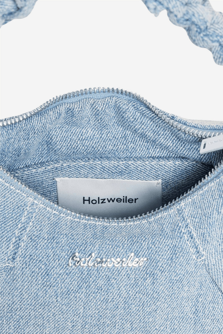 Holzweiler Vesker Cocoon Denim Micro Bag Lt. Blue Mix