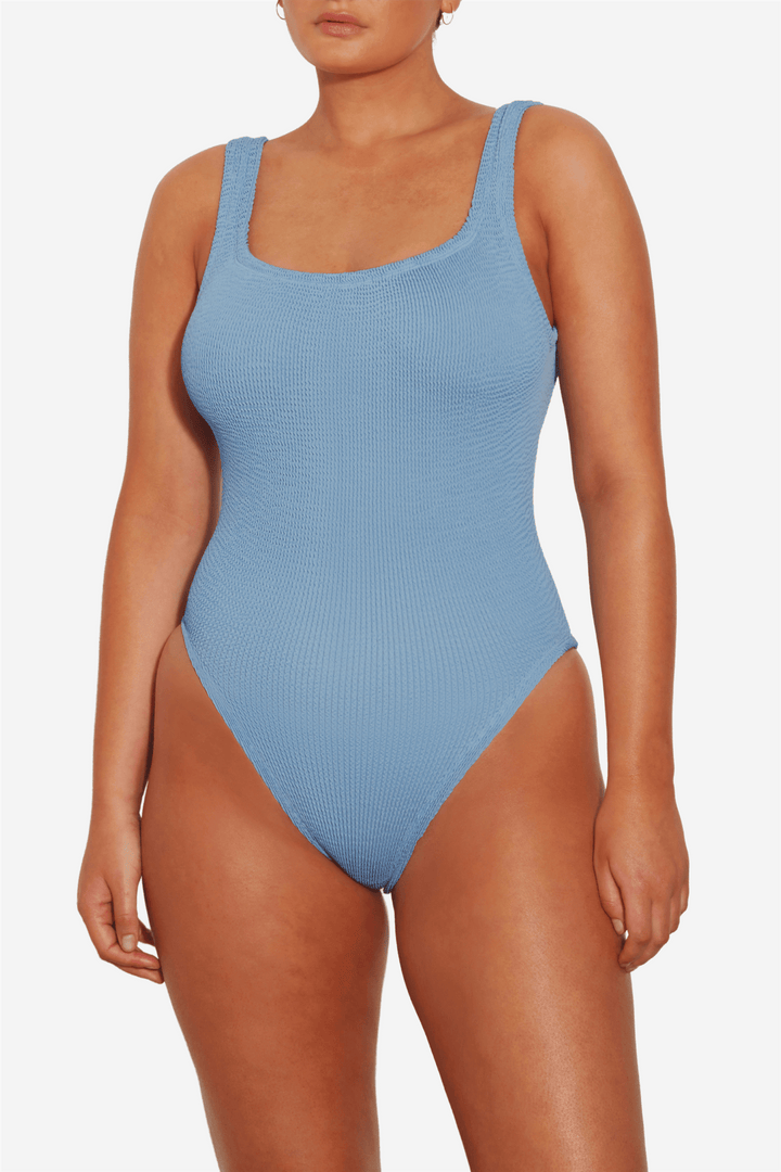 Hunza G Badetøy Square Neck Swim Cornflower