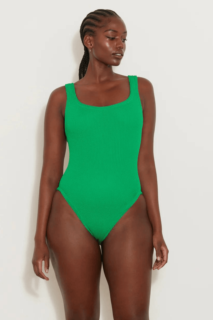 Hunza G Badetøy Square Neck Swim Emerald