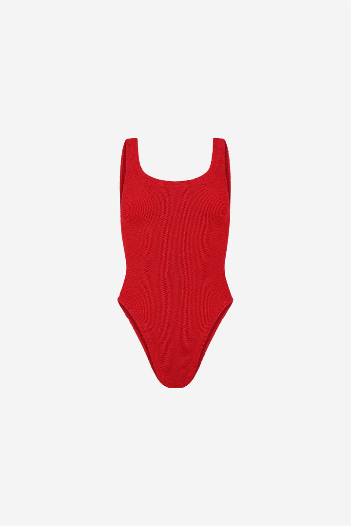 Hunza G Badetøy Square Neck Swim Red