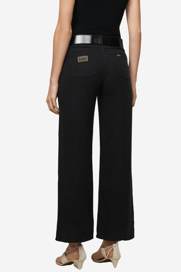 Lois Bukser & jeans Culotte Linen Colour Black