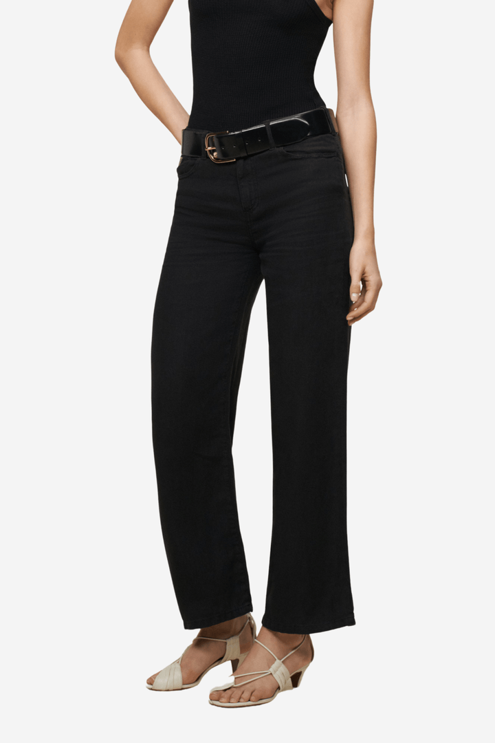 Lois Bukser & jeans Culotte Linen Colour Black