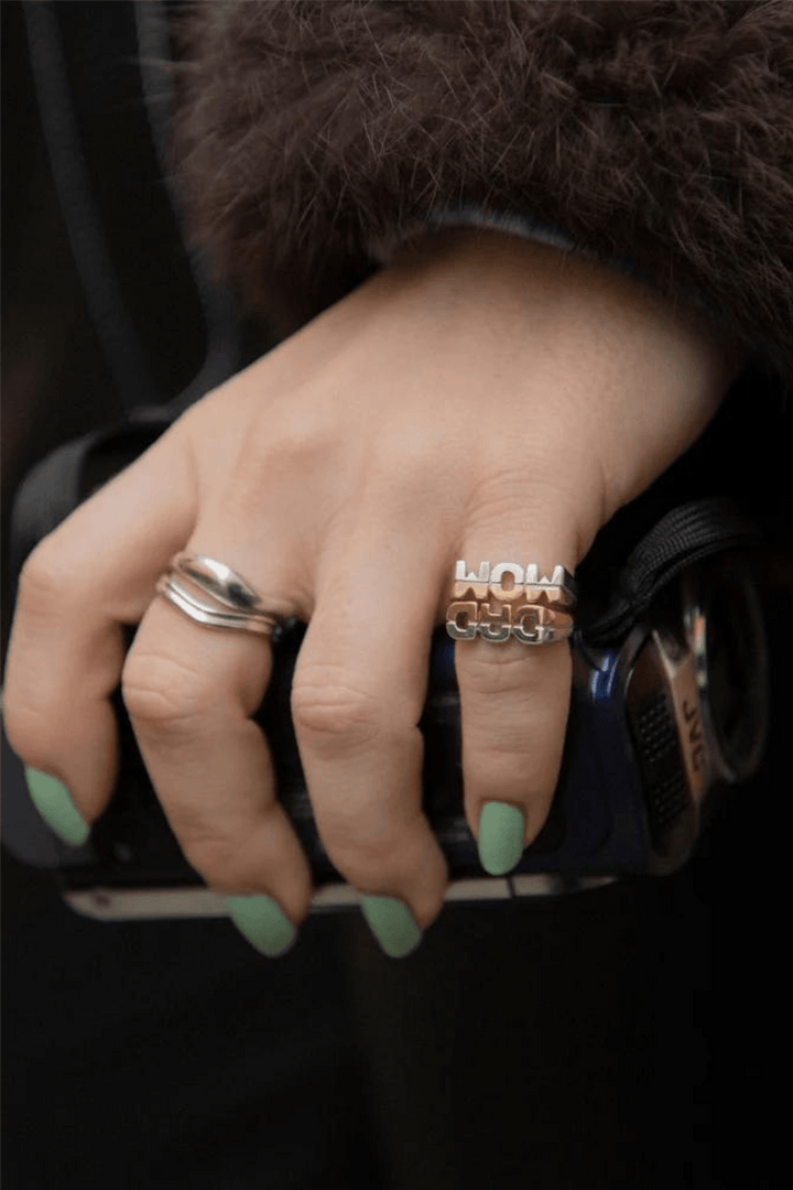 Maria Black Smykker Dad Ring Silver/Gold