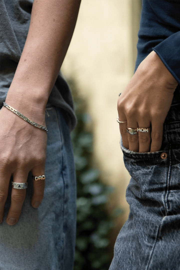 Maria Black Smykker Dad Ring Silver/Gold