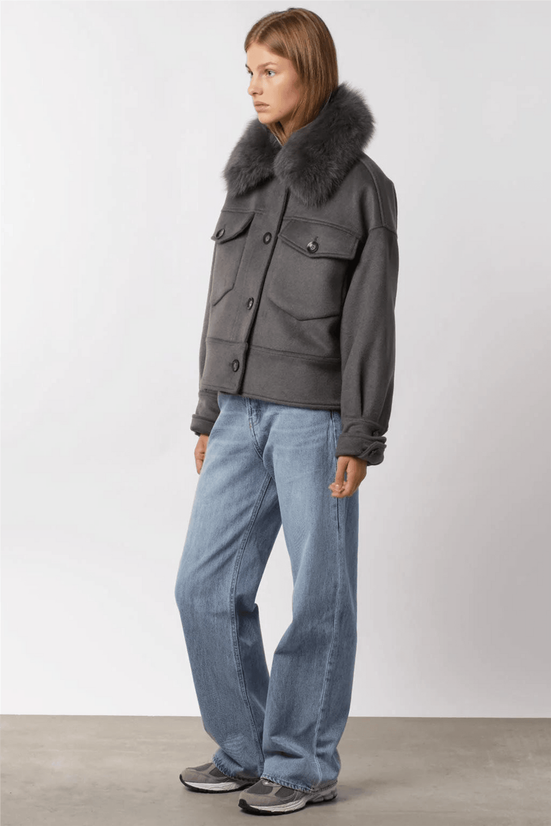 Meotine Yttertøy Charlie Jacket Wool Grey