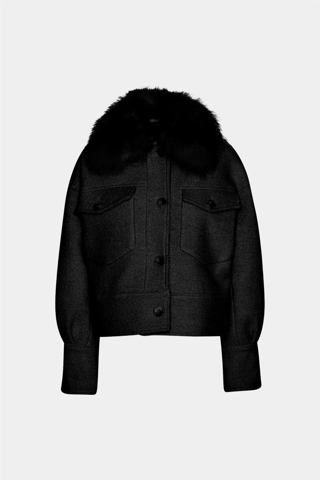 Meotine Yttertøy Charlie Wool Jacket Steady Black