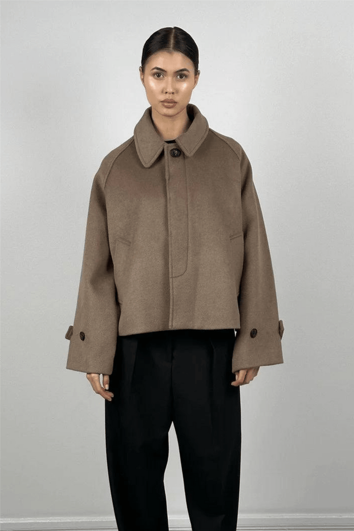 Meotine Yttertøy Gia Wool Jacket Brown