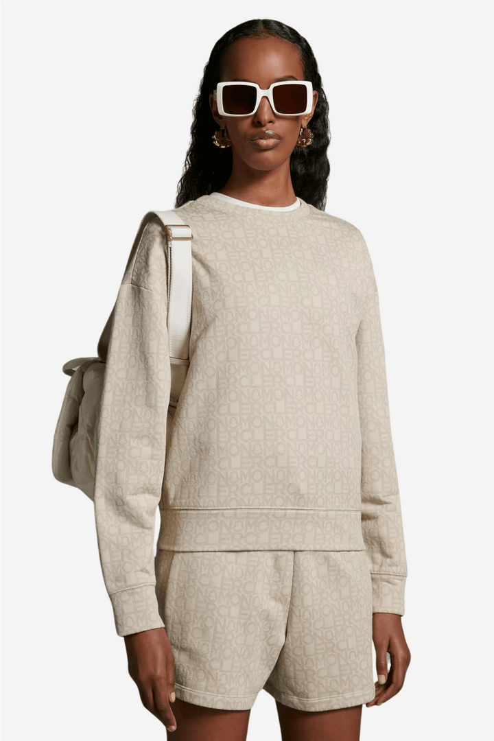 Moncler Genser & Cardigan Maglia Monogram Jacquard Sweatshirt Miscellaneous