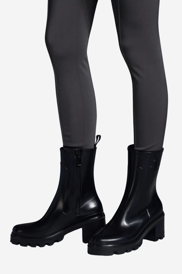 Moncler Sko Loftgrip Embossed Rubber Rain Boots
