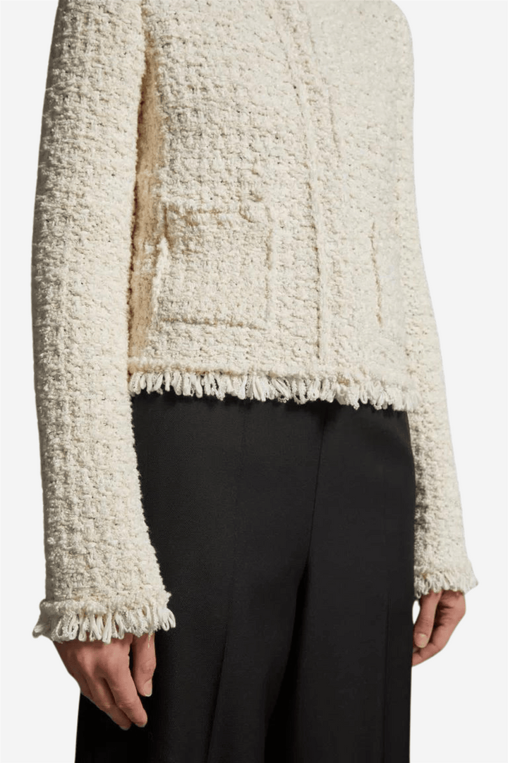 Moncler Yttertøy Padded Cotton Cardigan Natural