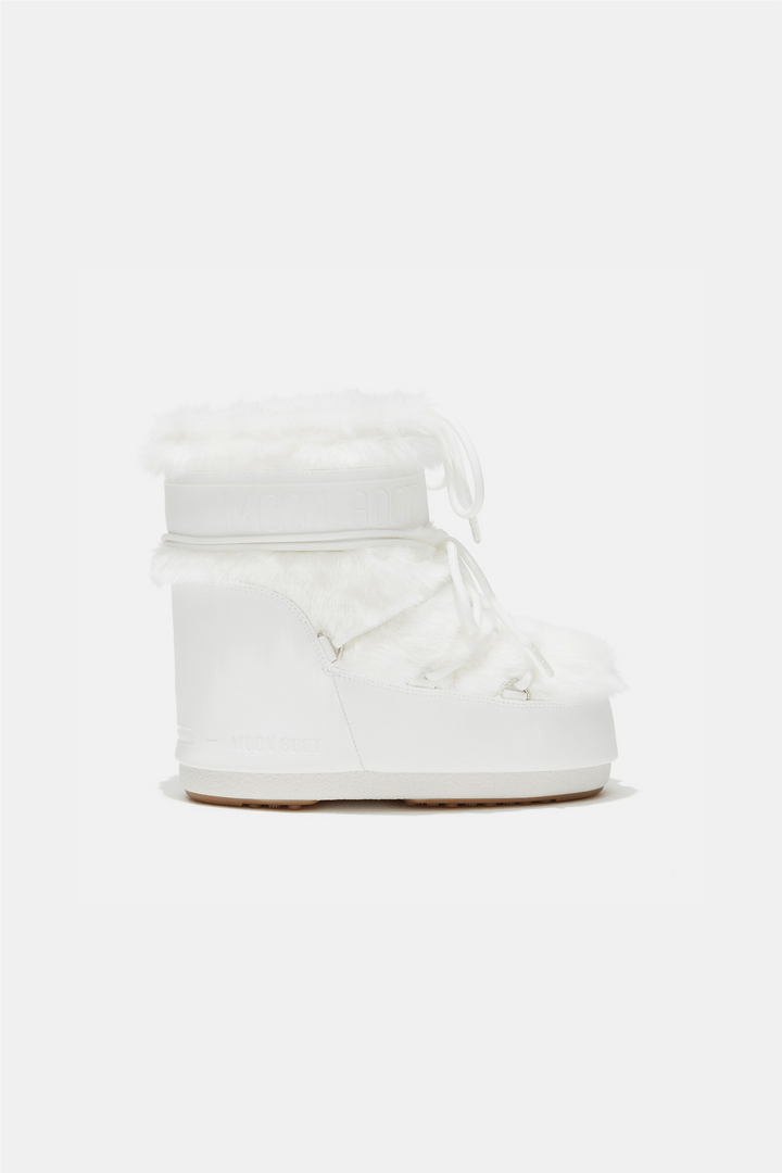 Moon Boots Sko Icon White Low Faux-Fur Boots