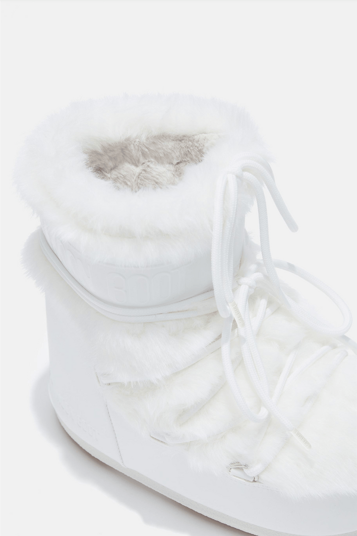 Moon Boots Sko Icon White Low Faux-Fur Boots