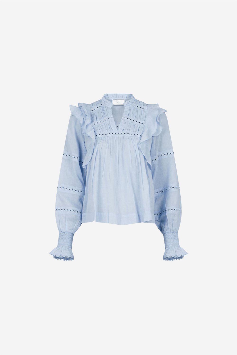 Neo Noir Bluser & Skjorter Aurika S Voile Blouse Light Blue