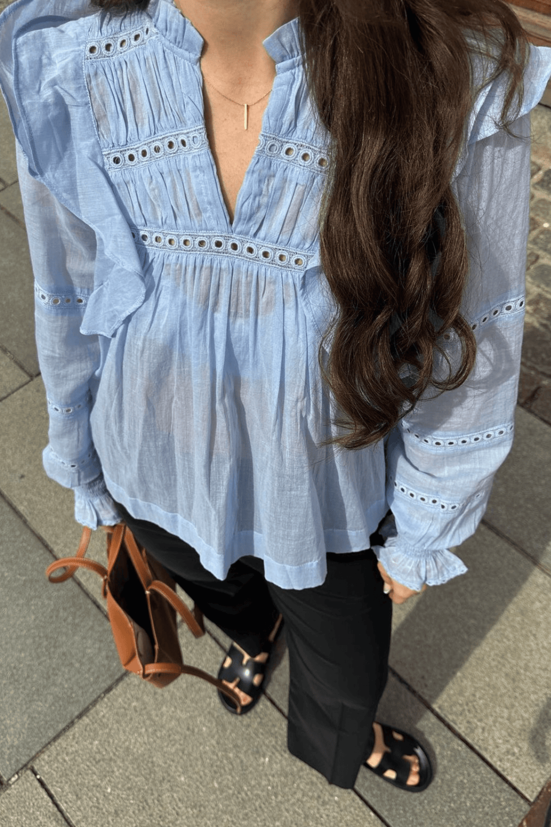 Neo Noir Bluser & Skjorter Aurika S Voile Blouse Light Blue