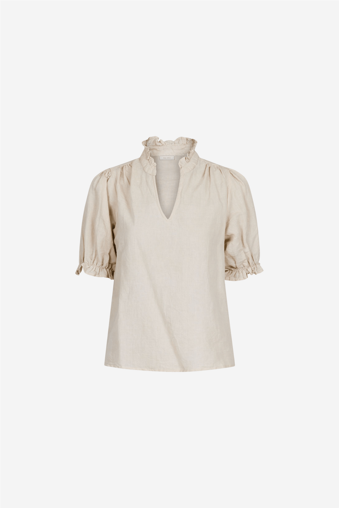 Neo Noir Bluser & Skjorter Odesa Linen Blouse Sand