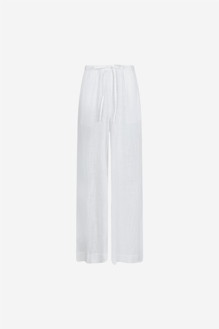 Neo Noir Bukser & jeans Lissabon Soft Linen Pants White