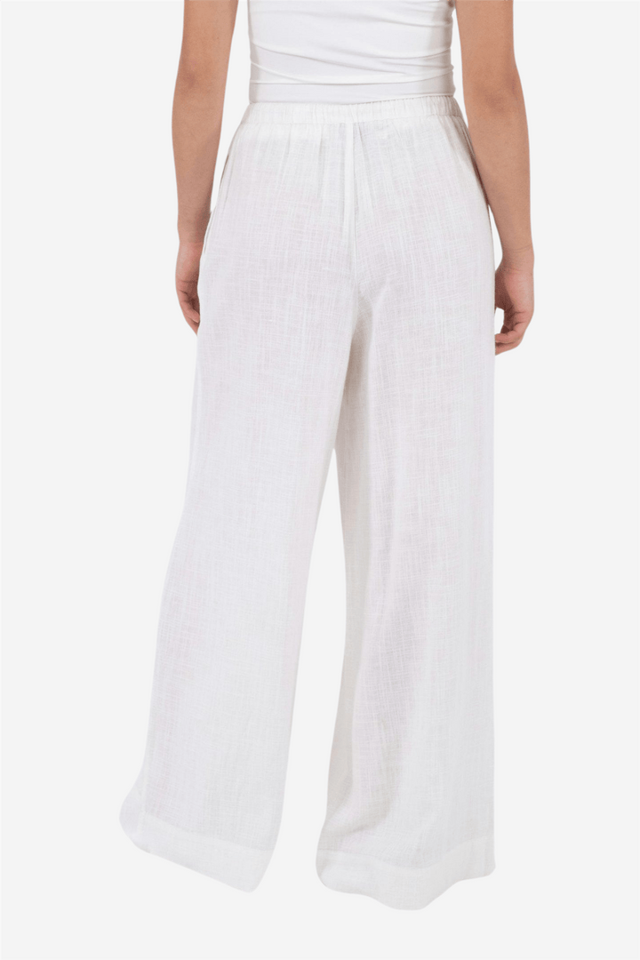 Neo Noir Bukser & jeans Lissabon Soft Linen Pants White