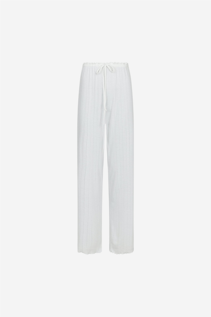 Neo Noir Bukser & jeans Serafina Pointelle Pants White
