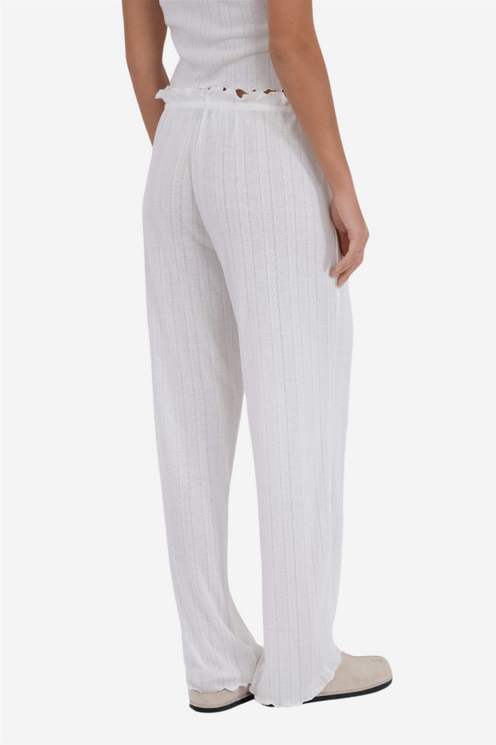 Neo Noir Bukser & jeans Serafina Pointelle Pants White
