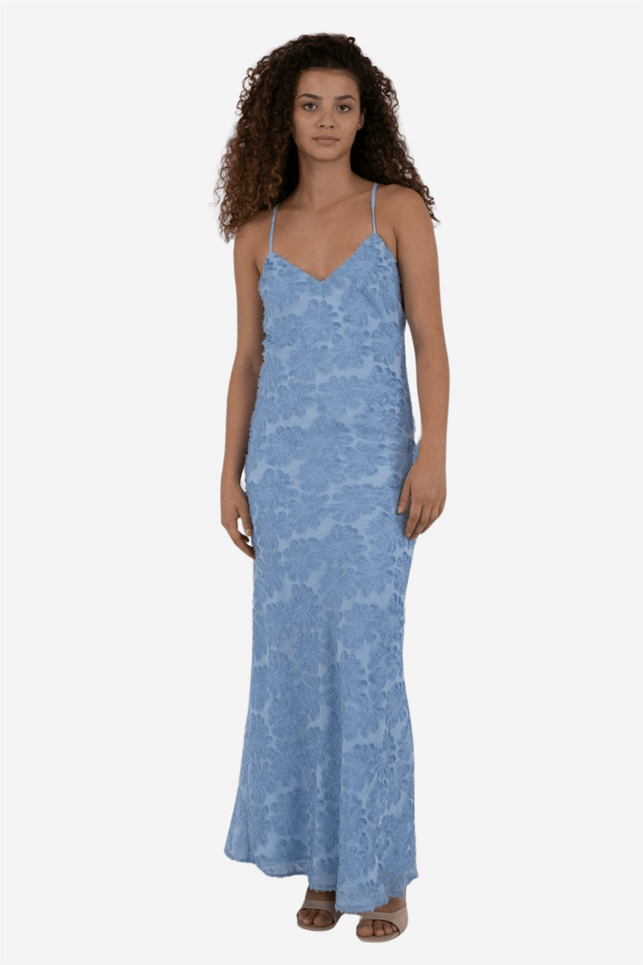 Neo Noir Kjoler & jumpsuits Clia Fringe Dress Sky Blue