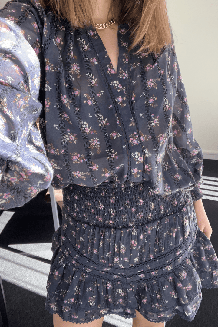 Neo Noir Skjørt Atkin Delicate Floral Skirt