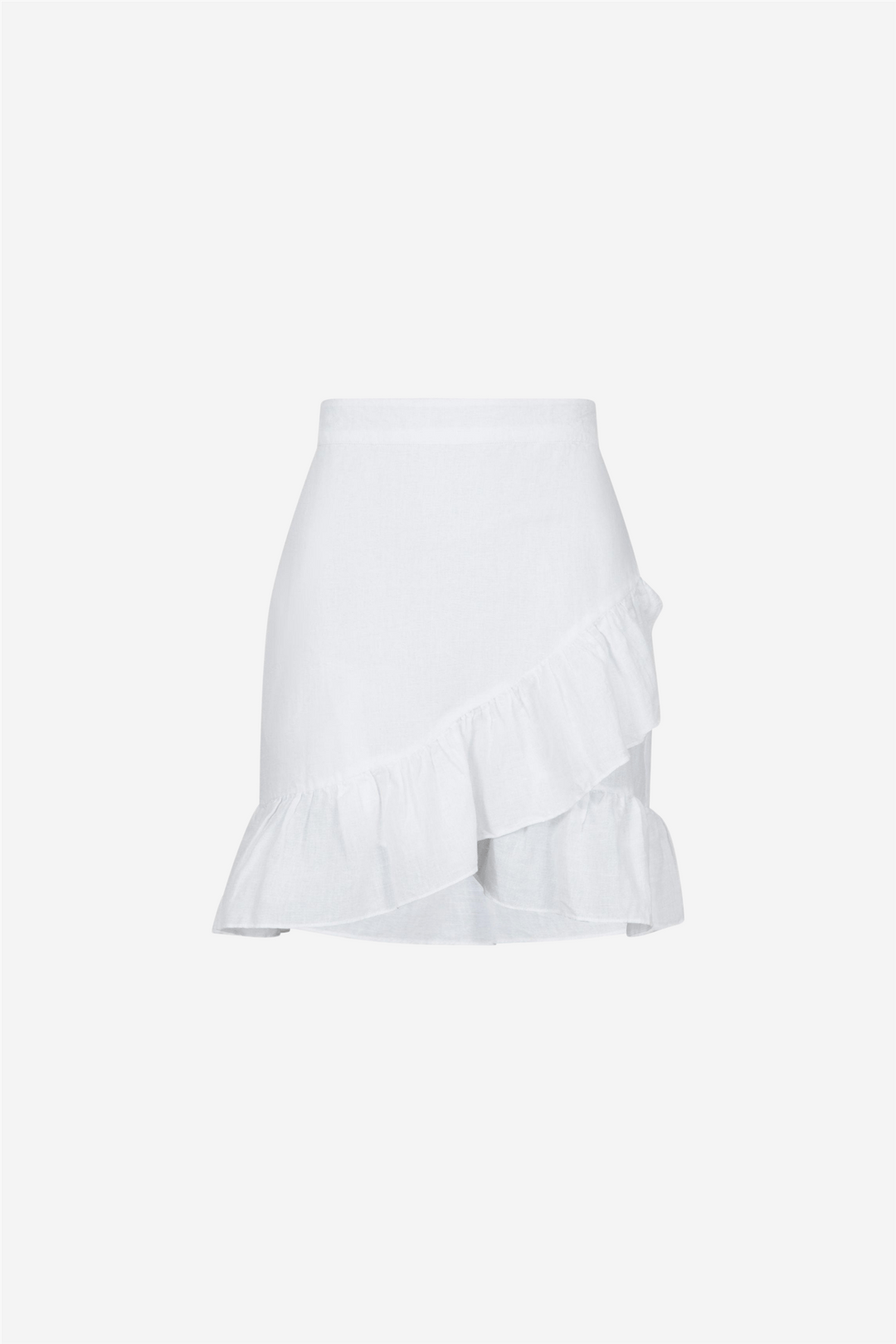 Neo Noir Skjørt Bekka Linen Skirt White