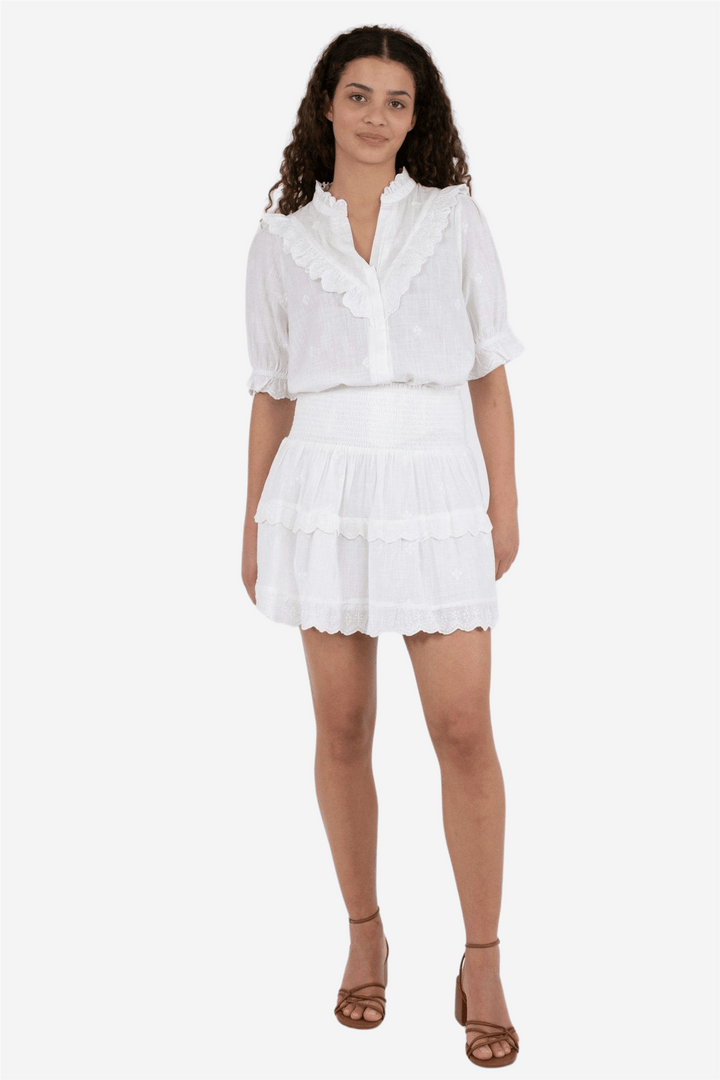 Neo Noir Skjørt Lando Skirt White