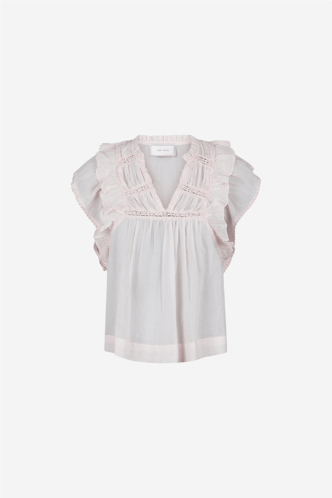 Neo Noir Topper & t-skjorter Jayla S Voile Top Light Pink