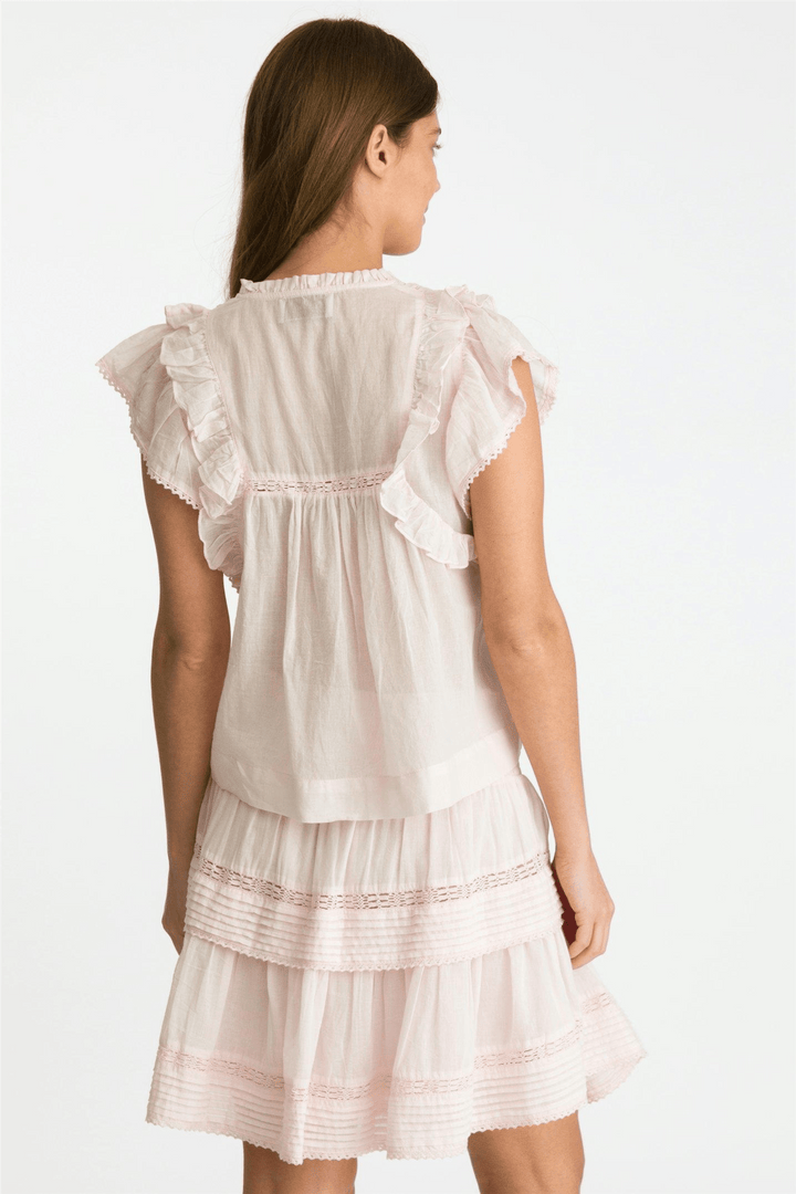 Neo Noir Topper & t-skjorter Jayla S Voile Top Light Pink