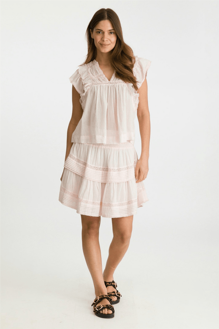 Neo Noir Topper & t-skjorter Jayla S Voile Top Light Pink