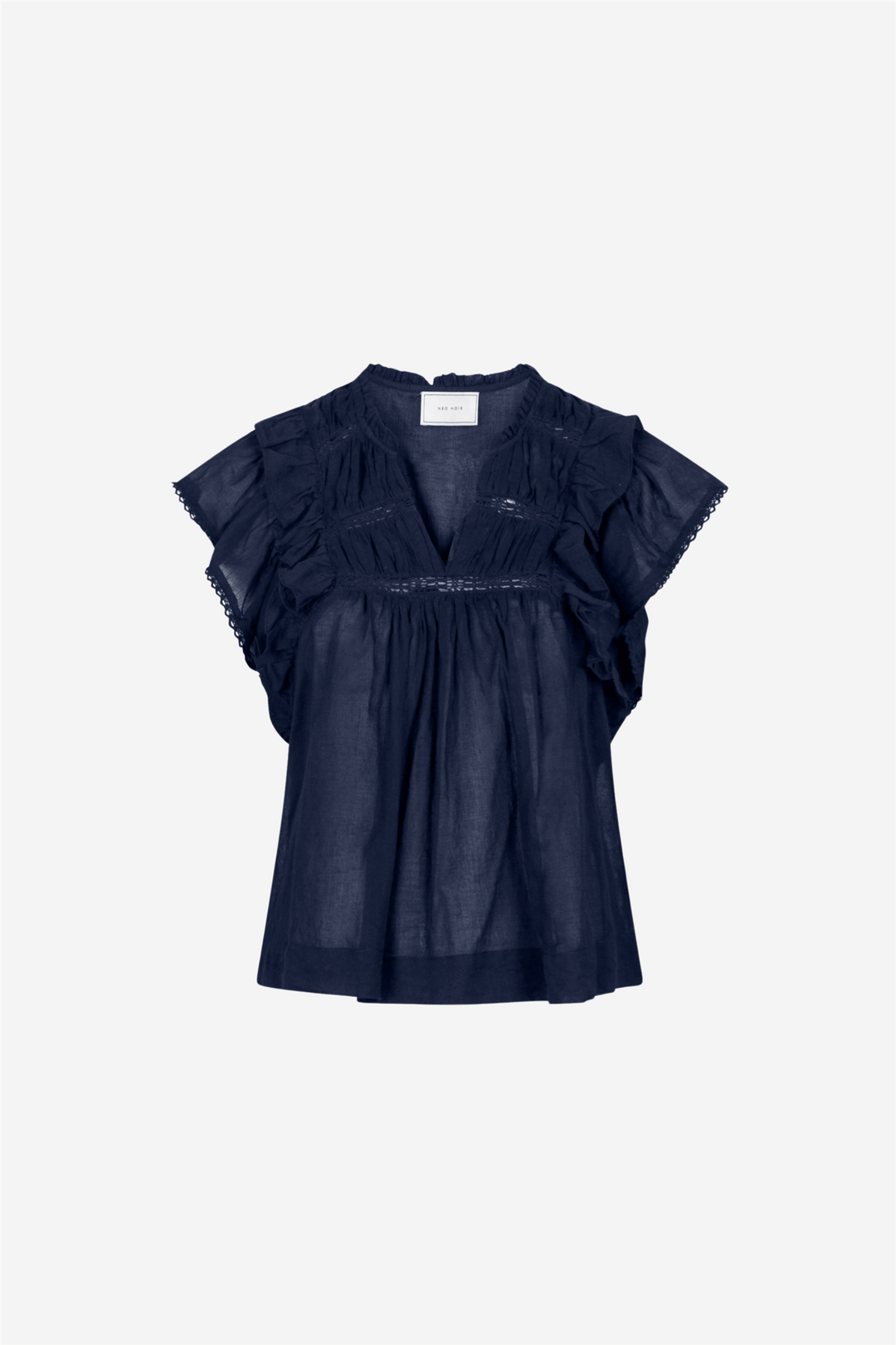 Neo Noir Topper & t-skjorter Jayla S Voile Top Navy