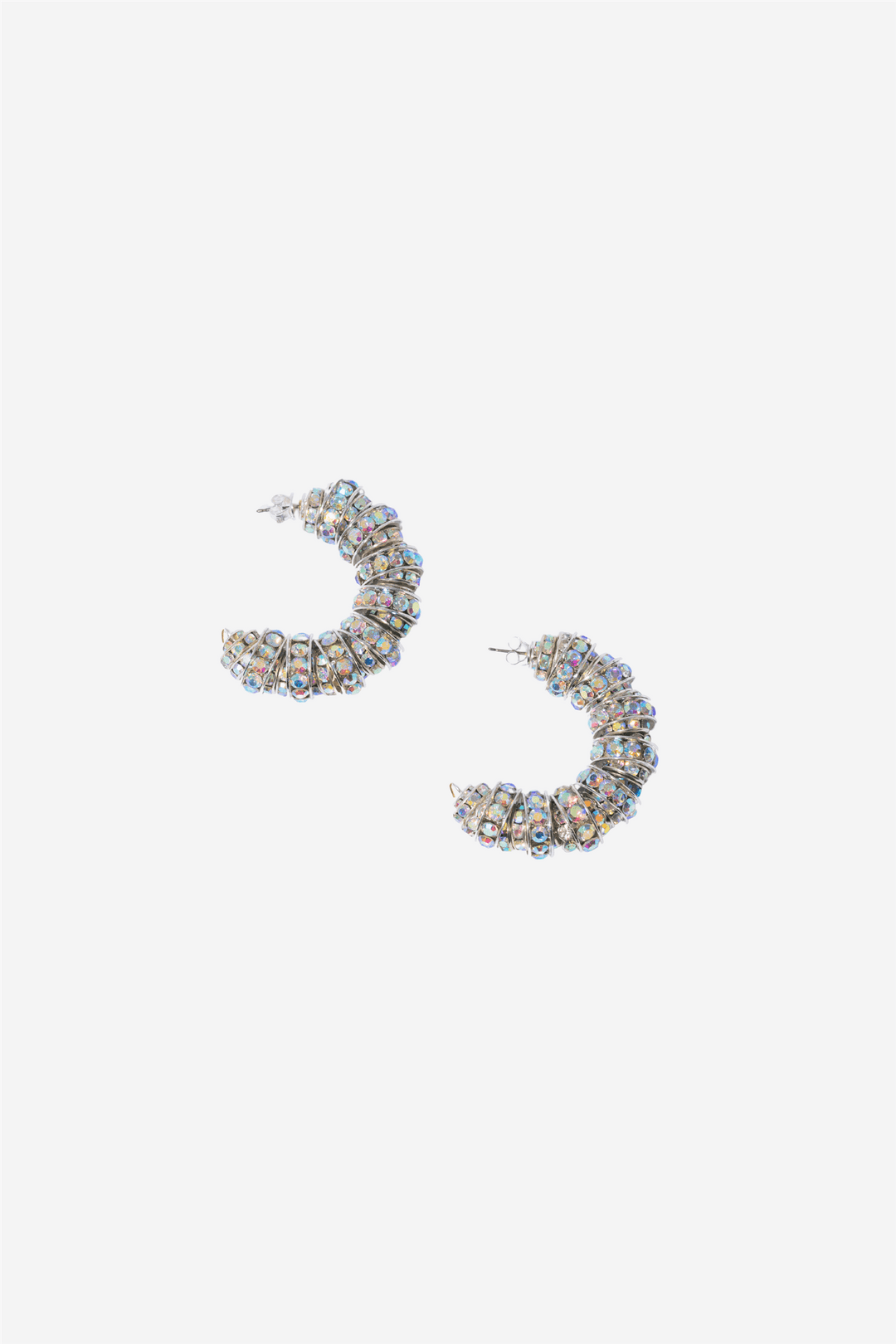 Pearl Octopuss.y Smykker Fat Diamond Hoops Silver